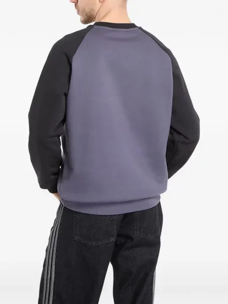 Ριγέ τρέξιμο φούτερ Adidas με σχέδιο μαύρο
