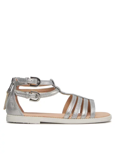 Σανδάλια Geox J Sandal Karly Girl S Ασημί