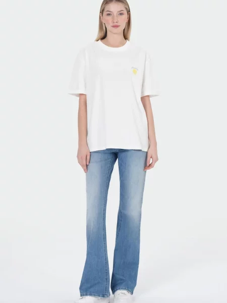 M.O.D MIRACLE OF DENIM Tricou natural alb