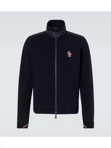 Jakna Moncler Grenoble iz flisa modra