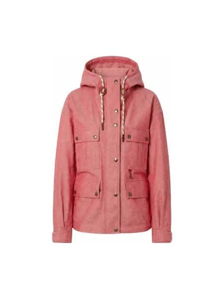 Kurtka jeansowa Moncler różowa