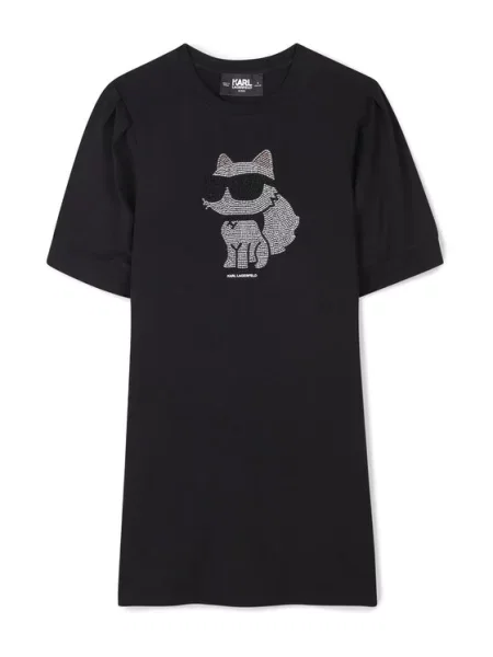 Karl Lagerfeld Kids Haljina za svaki dan M crna