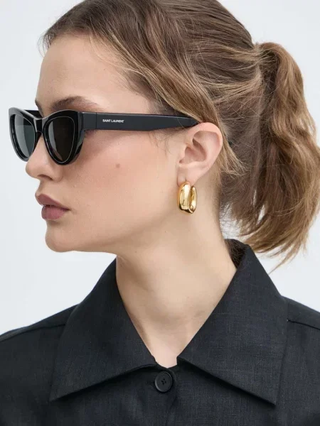 Слънчеви очила Saint Laurent SL черно