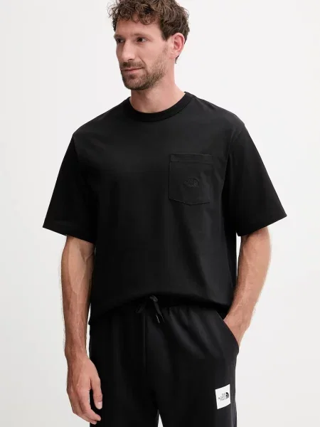 The North Face t-shirt Dome Relaxed gładki czarny
