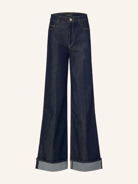 Marc Cain Jeansy Wide Leg Warri blau