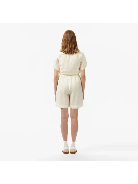 Lacoste Szorty Regular Fit białe