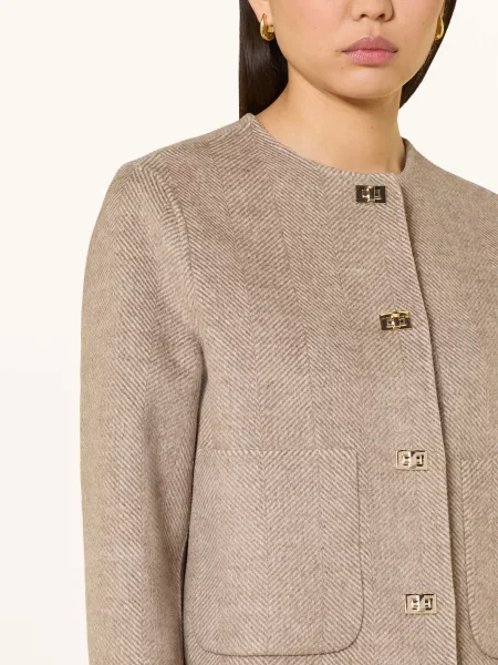 S.Oliver Black Label Sako hnědá / světle hnědá černé