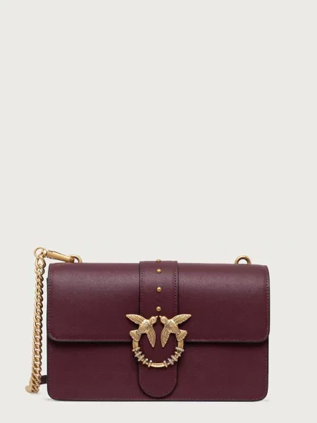 Pinko De piele geantă poștaș Ove One Classic New Buckle