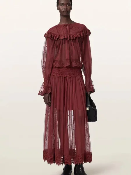 AllSaints спідниця TRIXIE LACE
