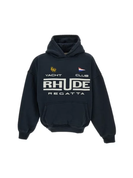 Bluza z kapturem Rhude z kapturem niebieska