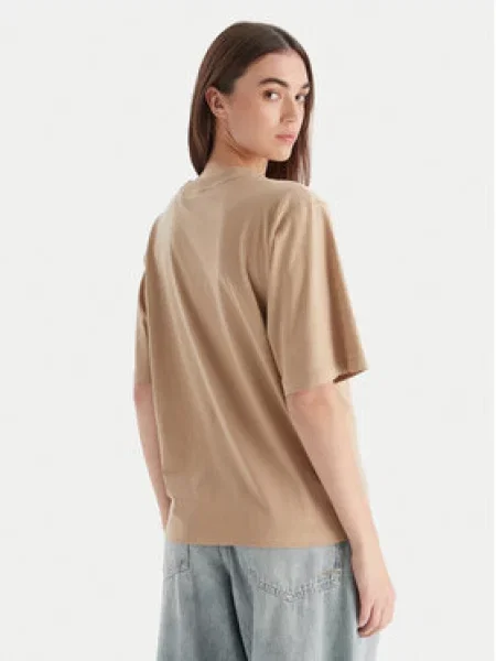 BOSS Marškinėliai C_Enis Oversize smėlio