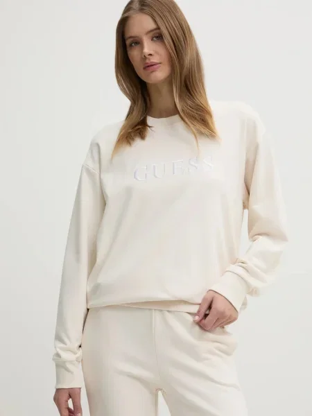 Guess μπλούζα γυναικεία με SOFIA μπεζ