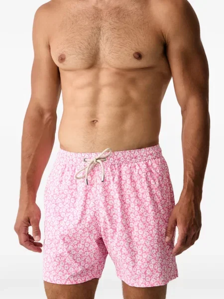 Slip de baie Mc2 Saint Barth cu model floral cu imagine roz