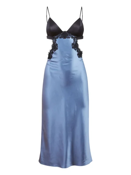 Rochie Fleur Du Mal din dantelă de costum albastru