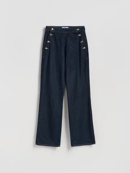 Reserved Джинси широкого крою темно-синій сині