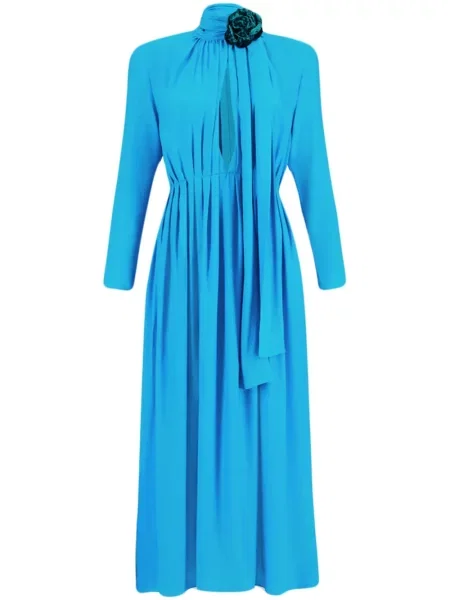 Rochie maxi Paula de costum albastru