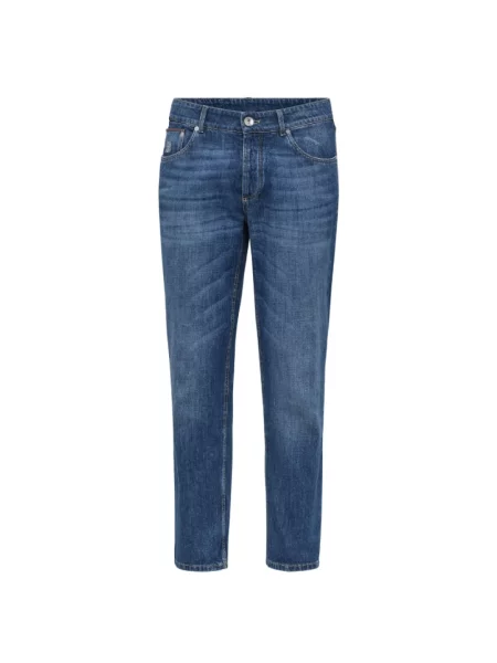 Jeansy Brunello Cucinelli niebieskie