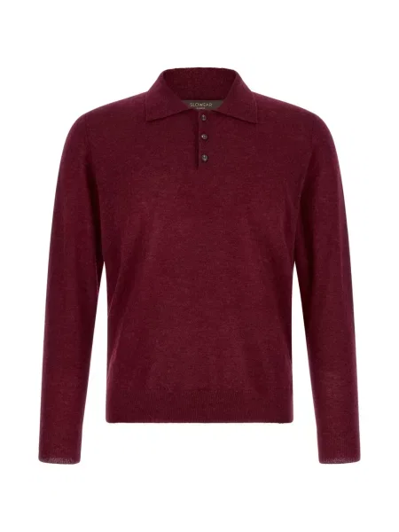Lung tricou polo Zanone roșu