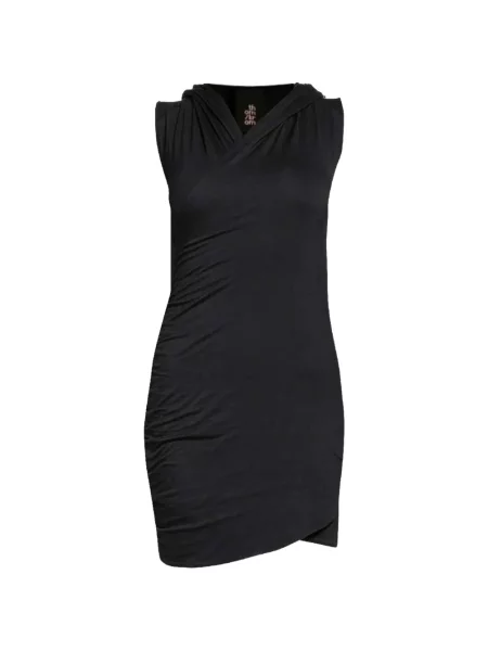 Rochie cu volane Thom Krom cu glugă cu volane negru