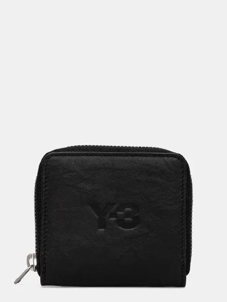 Portofel Crinkle Leather Wallet Black Universal negru