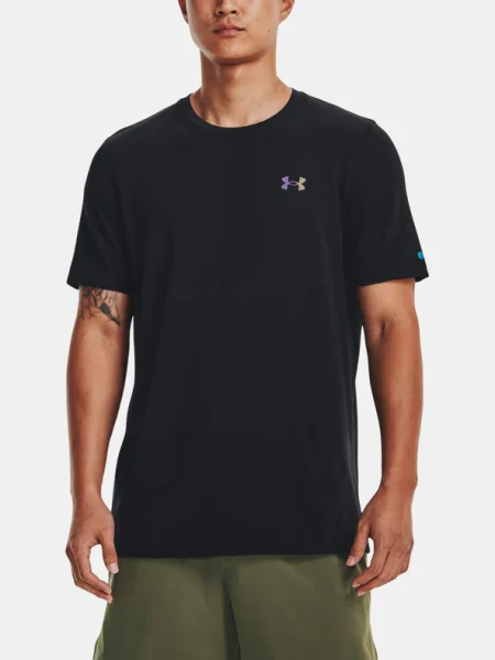 Tricou Under Armour Vanish Elite Seamless SS Tee Black/ Iridescent L negru