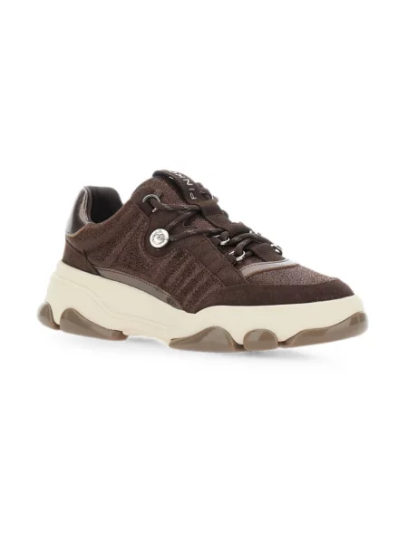 Sneakersy Pinko brązowe