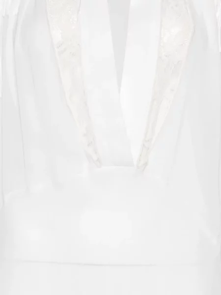 Rochie maxi Blumarine cu decolteu în V alb