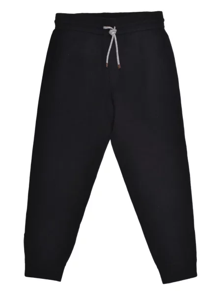 Pantaloni Brunello Cucinelli alergare cu cordon negru