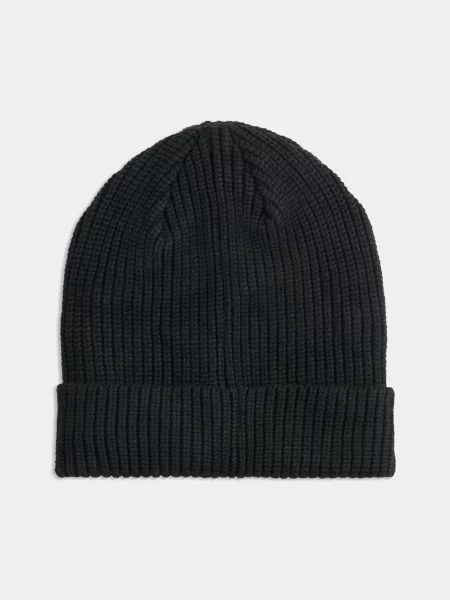 PUMA Ess Logo Patch Beanie Шапка Унісекс Комбінований верх чорний