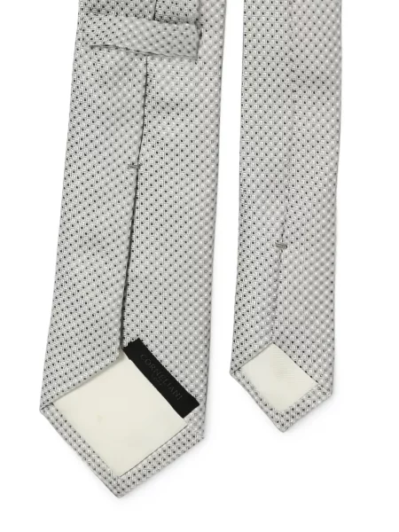 Cravată Corneliani cu imprimeu geometric gri