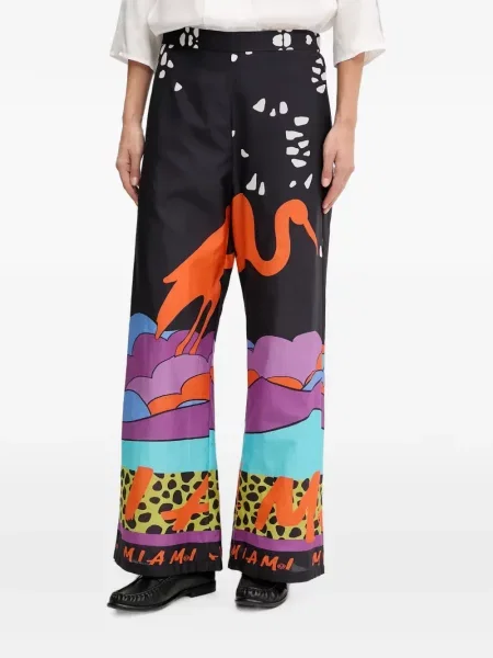 Pantaloni Sportalm cu imagine negru