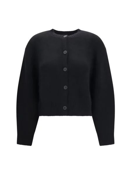 Sweter Loulou De Saison wełniany czarny