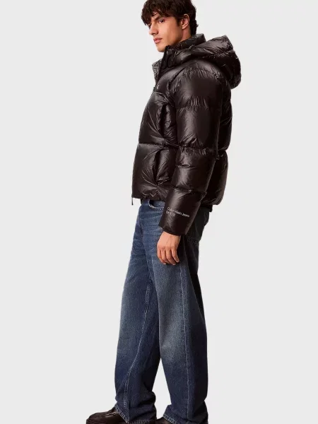 Джинсова куртка Calvin Klein Jeans чорна