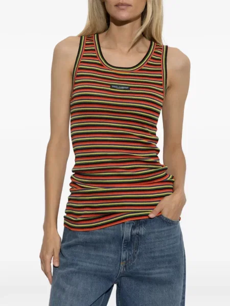 Top Dolce & Gabbana cu dungi portocaliu