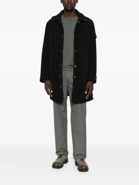 Pantaloni Stone Island cu strasuri gri