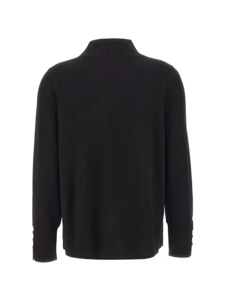 Pulover Elena Mirò cu broderie negru