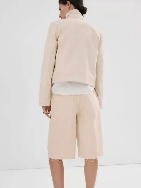 Джинсовые шорты Mango желтые