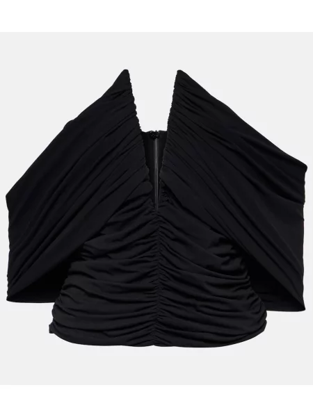 Cropp bluză Magda Butrym din jerseu negru