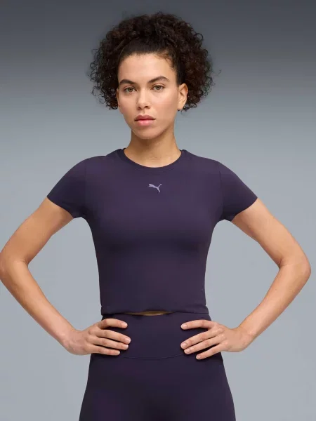 Детская спортивная футболка Puma фиолетовая