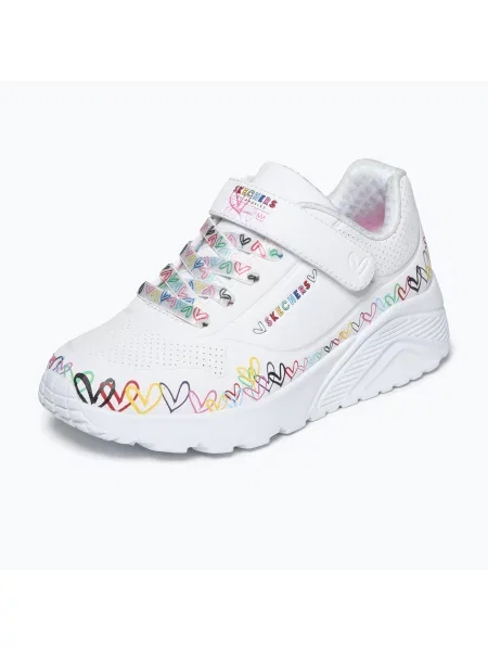 Детски обувки SKECHERS Uno Lite Heart Craze white/multi бяло
