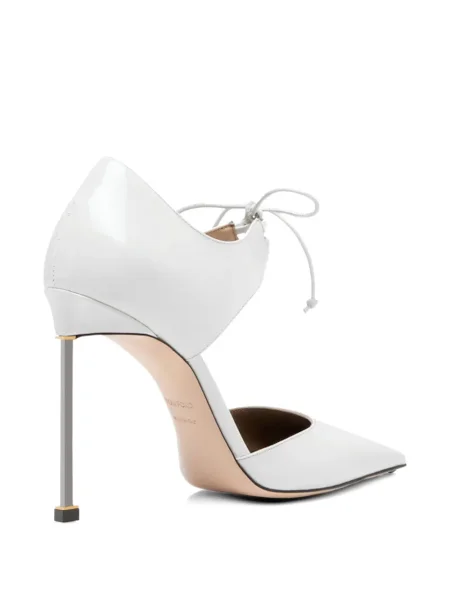 Pantofi cu toc Tom Ford cu legături alb