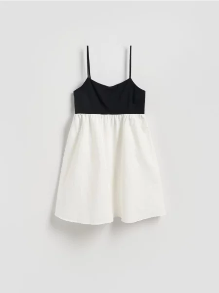 Reserved Мінісукня з додаванням льону кремовий 