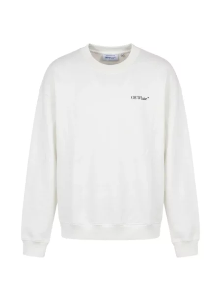 Hanorac Off-white cu imagine alb