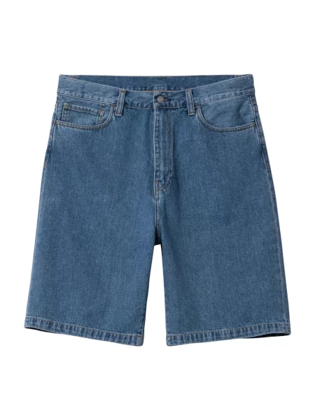 Szorty jeansowe Carhartt Wip z kamieniami niebieskie