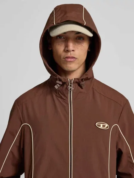 Kurtka o kroju regular fit z naszywką z logo Diesel