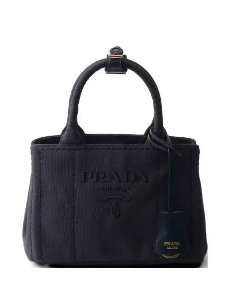 Geantă Prada din canvas albastru