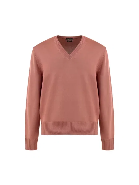 Sweter Tom Ford wełniany różowy