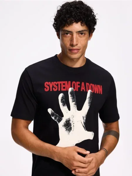Reserved Tricou System of a Down negru