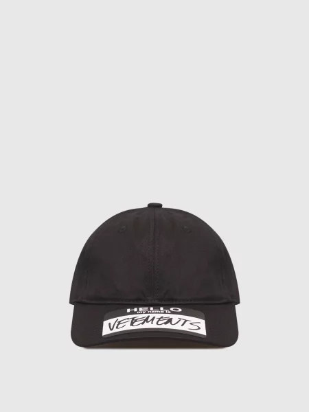 Кепка з принтом Vetements чорна