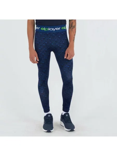 Damskie Legginsy Treningowe Dopasowane NAMER niebieskie